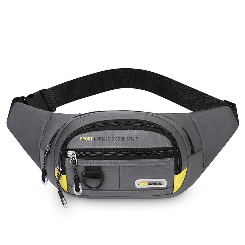 Marsupio Sportivo da Uomo Multitasche Borsa da Petto Borsa a Tracolla Borsa da Corsa Viaggio Marsupio