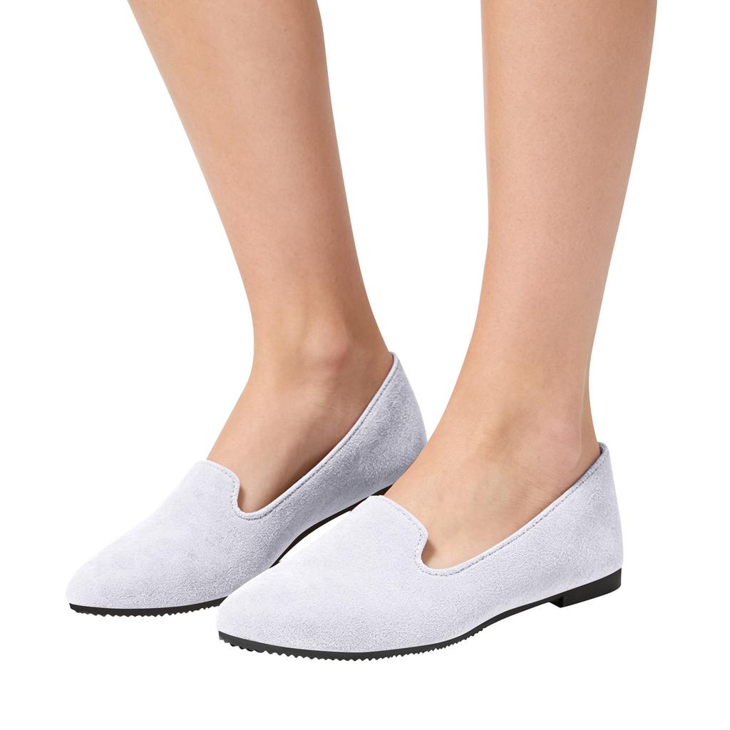 Women's Pointed Toe Slip On Flat Shoes Soft Upper Material Lightweight Design Comfortable Fit Durable Outsole Suitable for Daily Wear