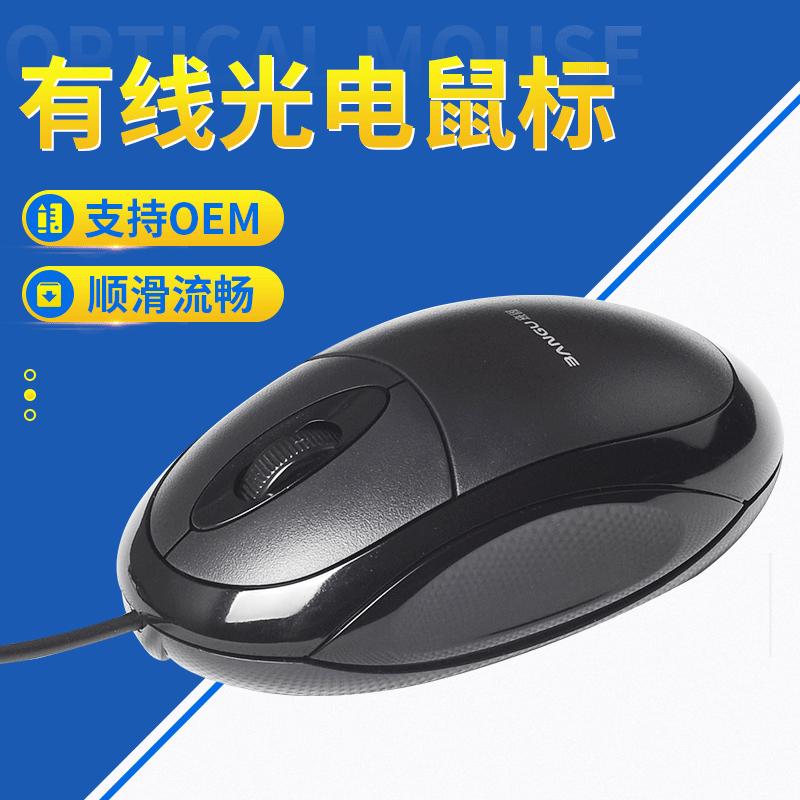 USB Wired Optical Full size Office Ergonomic Symmetrical Mice Plug and Play for Desktop Computer Laptop