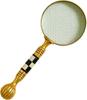 Beautiful Vintage Magnifying Glass Solid Brass Metal with Mother of Pearl Plated Handle | Book Reading, Map Design, Office & School Work