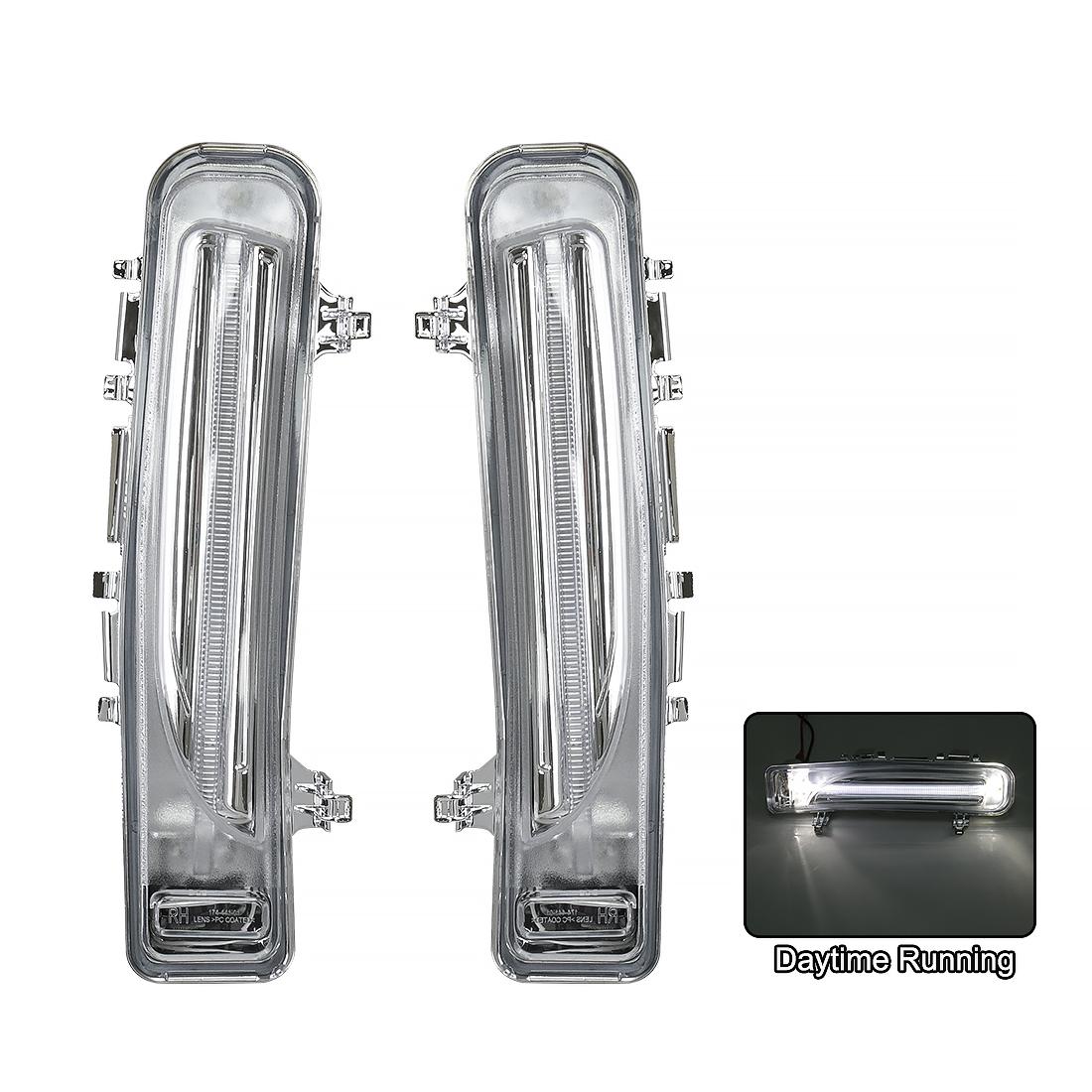 

DRL For Ford Edge Everest 2011 2012 2013 2014 LED Daytime Running Lights Car Fog Lamp White Yellow Turn Signal Car Accessories D