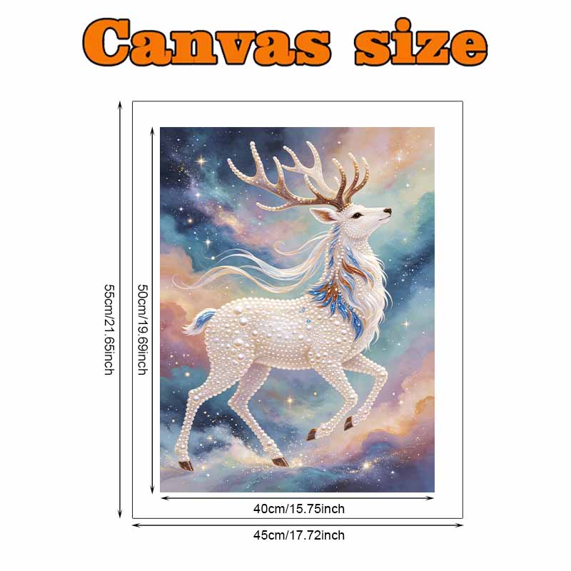 Animal 5D Pearl Painting Celestial Deer Handmade DIY Home Office Desktop Decoration Painting Threedimensional Luxury Sparkle Art