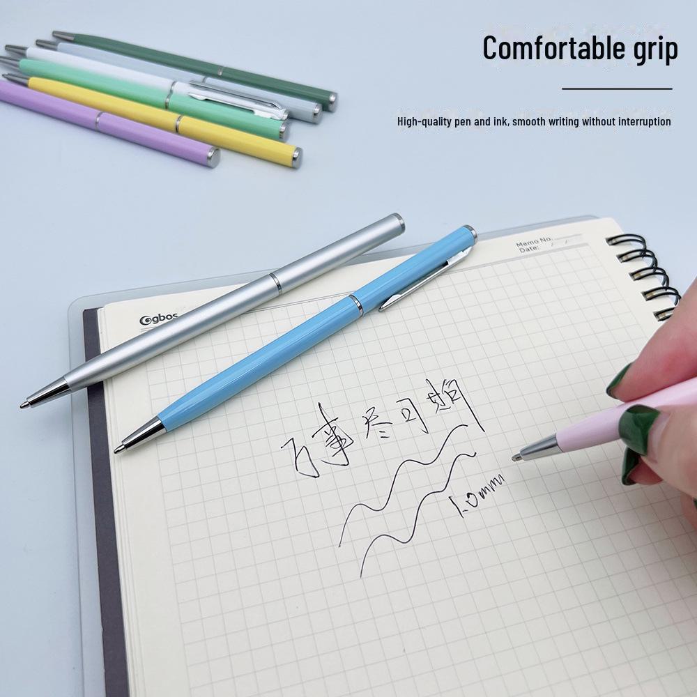 Bihai Twist Metal Ballpoint Pen with Customizable Laser-Engraved Logo, Assorted Colors