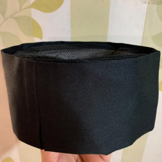 Filet respirant Dôme plat Fermeture à bande réglable Chapeau de chef Chapeau de travail pour serveur Nourriture japonaise et coréenne