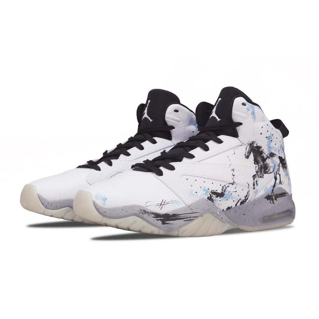 Jordan Lift Off Cloud Horse Leaping Ink Mittelhohe Vintage Basketballschuhe Herren AR4430-101(Team1015-)