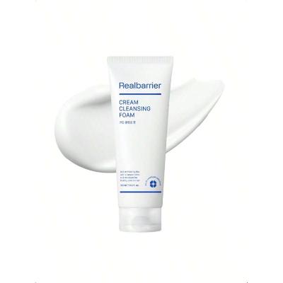 Real Barrier Creme Espuma de Limpeza 120ml| Sabonete Facial para Barreira Cutânea | Limpador Facial Hidratante de Aminoácidos sem Sulfato | Cerâmida Sabonete Facial Coreano
