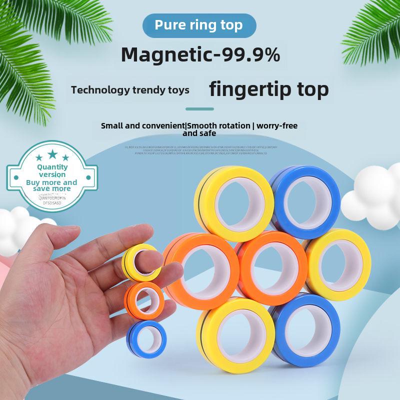 Magnetic Ring Fidget Spinner Gyroscope - Decompression Toy
