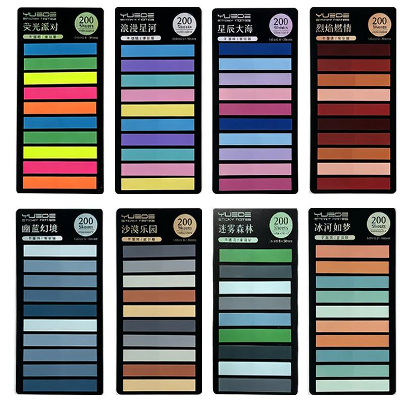 Bookmarks, 40 Colors, 8 Pack, for Reading, Study, Journal and Planner