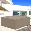 600D Oxford Patio Garden Furniture Dining Table Chair Set Cover Water Protector Waterproof Anti-UV – Beige