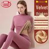 Langsha Women's Lamb Wool Thermal Underwear Set