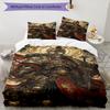 3pcs Warhammer 40k Bedding Set Duvet Cover Closure Includes 1 Duvet Cover & 2 Pillowcases, Soft and Comfortable for All Seasons.