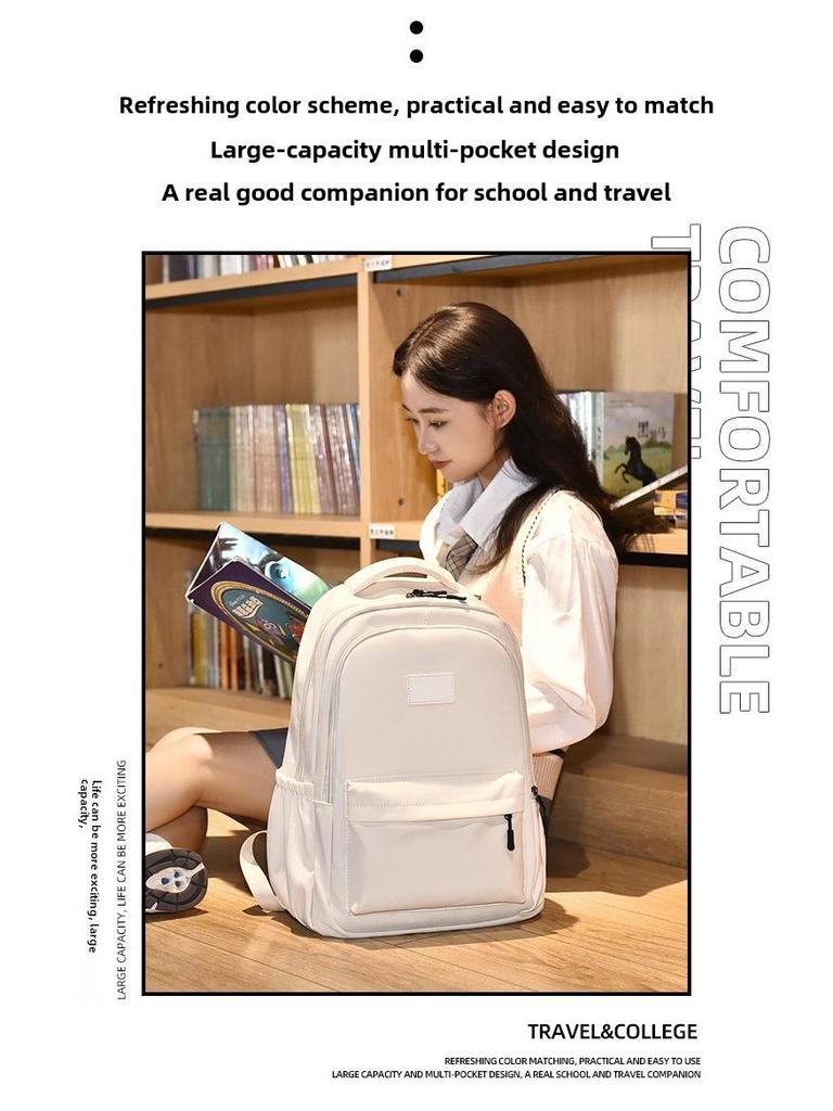 Modny plecak szkolny w stylu japońsko-koreańskim o dużej pojemności dla uczniów szkół średnich