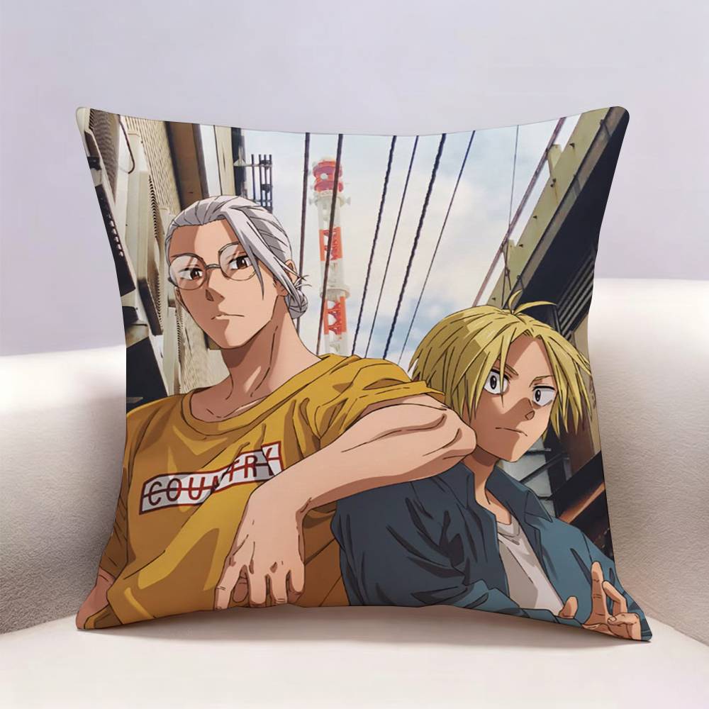 Sakamoto Days Anime Taro SSakamoto Doublesided print Pillow Case Pattern Printed Pillowcase For Living Room Sofa Cushion Cover