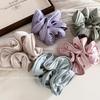 Korean-Style Bright Color Bud-Shaped Large Scrunchie for Women's Ponytails