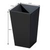 Shinki Gosei (Shinki Gosei) Tonbo Unide Kaks Trash Can, Conceals Trash, 5.5 Liter, Black, 17cm (W) X 17cm (D) X 28cm (H), with Lid, S-28, Made In