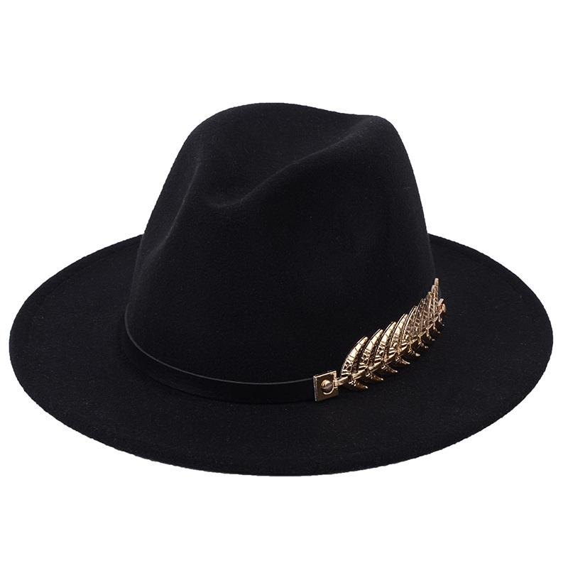 British Style Felt Fedora Hat For Men Women Imitation Woolen Gentleman Wedding Party Jazz Hat
