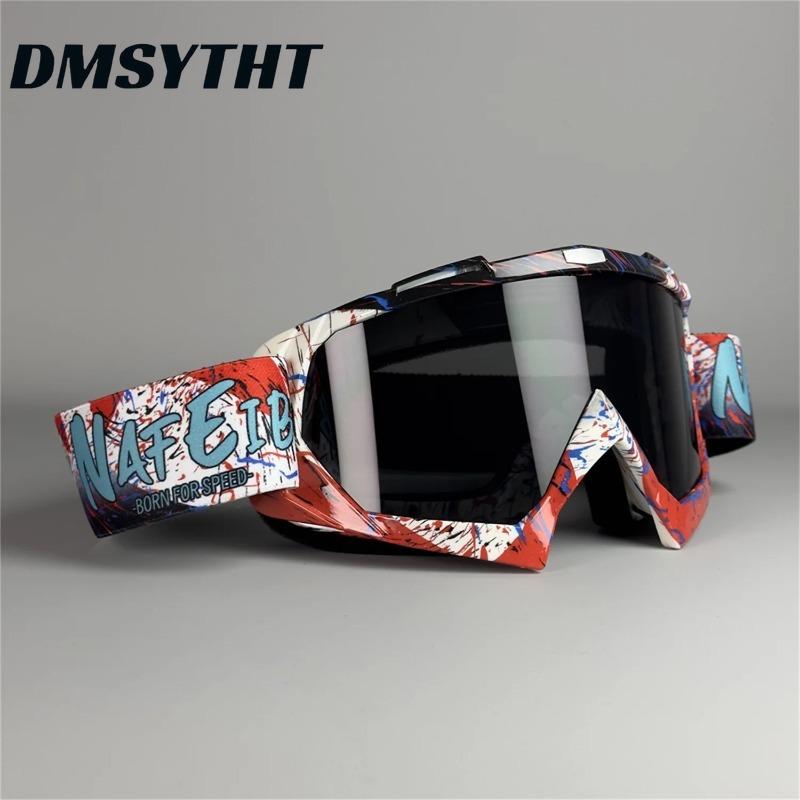 Non-polarized Motorcycle Goggles for Men Women Motocross Glasses Safety Protective Night Vision Helmet Goggles Vintage Driving Eyeglasses