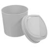 Mini Desktop Trash Can Swing Lid 2L Small Trash Bin for Desk Bedroom Office Vanity Compact Waste Bin Modern Small Garbage Can