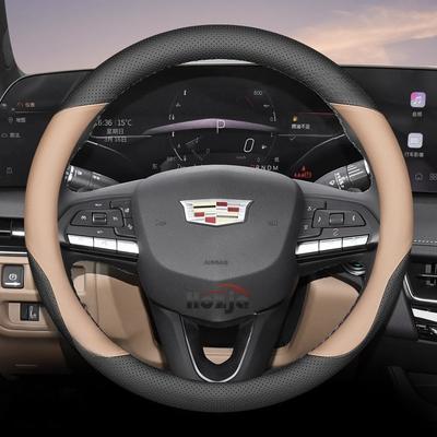 Leather Car Steering Wheel Cover for VISTIQ ESCALADE IQ OPTIQ LYRIQ CT4 XT6 XT4 XT5 XTS CT5 CT6 ATS Accessories