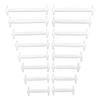 16 stuks Elastische Schoenveters voor Sneakers Siliconen Stretch Schoenveters Geen Strik Schoenveters voor Kinderschoenen Elastiek Schoenveters Schoenveters