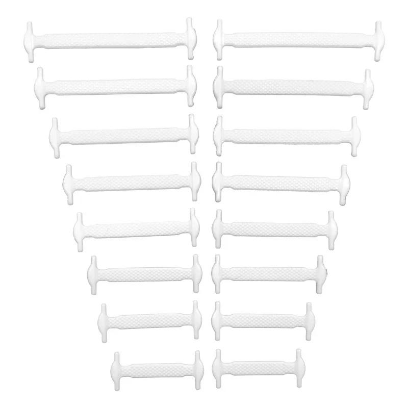 16 stuks Elastische Schoenveters voor Sneakers Siliconen Stretch Schoenveters Geen Strik Schoenveters voor Kinderschoenen Elastiek Schoenveters Schoenveters