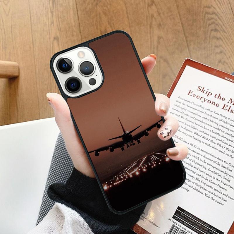 Travel Airplane Airport Phone Case cover For iPhone 17 Air 14 13 15 16 16e Pro Max Coque 12 11 Pro Max For Apple PLUS fundas