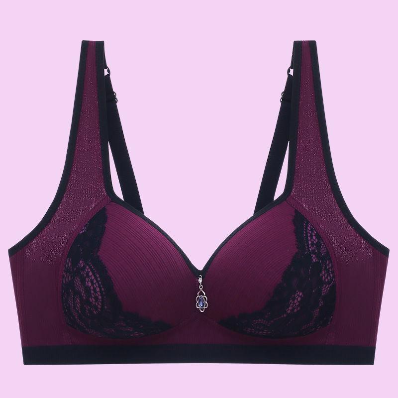 Tank Top Large Bra No Steel Rim Sexy Lace Wrap Bra Adjustable Women's Breathable Bralette