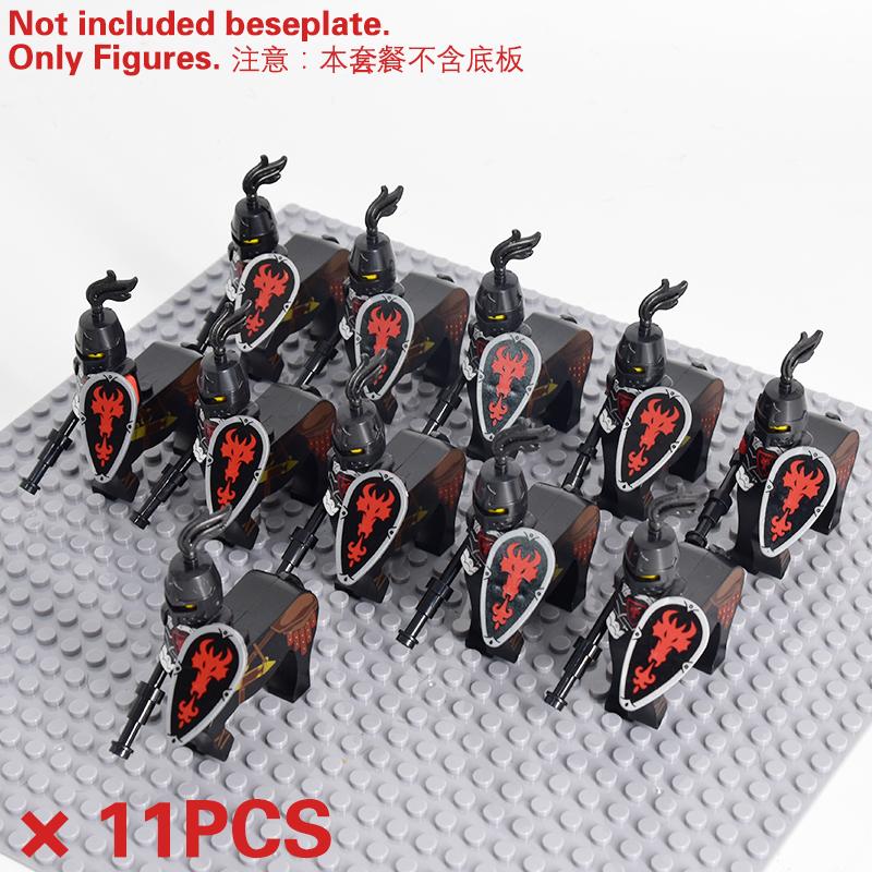 MOC Medieval Skeleton Centaurs Knights mini Action Figures Building Blocks Roman Horse Army Soldiers Bricks Toy kids XMAS Gifts