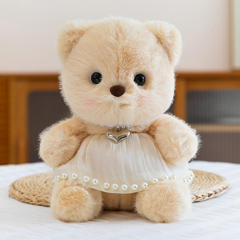 Sweater Bear Doll Catching Machine Doll Eight-Inch Doll Teddy Bear Plush Toy Birthday Gift Girl Hugs Bear