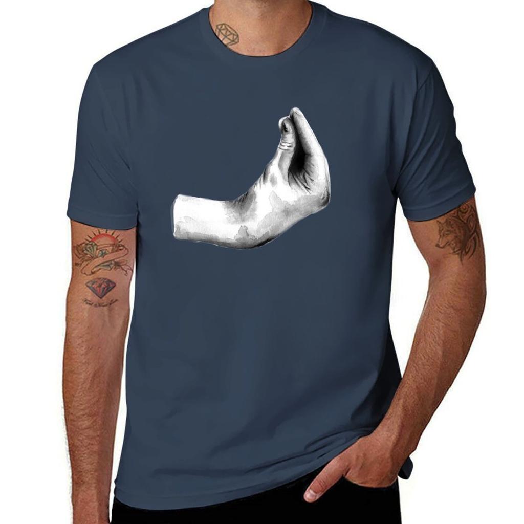 Italian Hand Gesture Tshirt Big Size Short Sleeve Casual Top