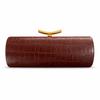 New Crocodile Print Faux Leather Baguette Shoulder Bag for Women Fashionable Chain Crossbody Evening Clutch Purse