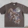 Cavalier King Charles Spaniel Moon 90s Washed Comfort Colors® Graphic T-Shirt, Retro Galaxy Dog Tee, Dog Mom Pet Owner Lover Gift Shirt