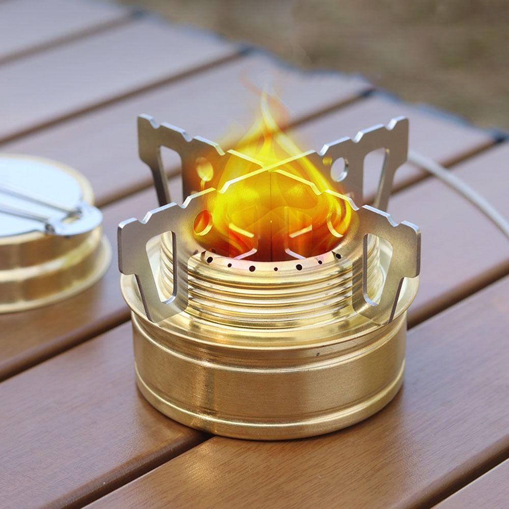 

Stainless Steel Alcohol Stove Portable Alcohol Burner Durable Camping Stove