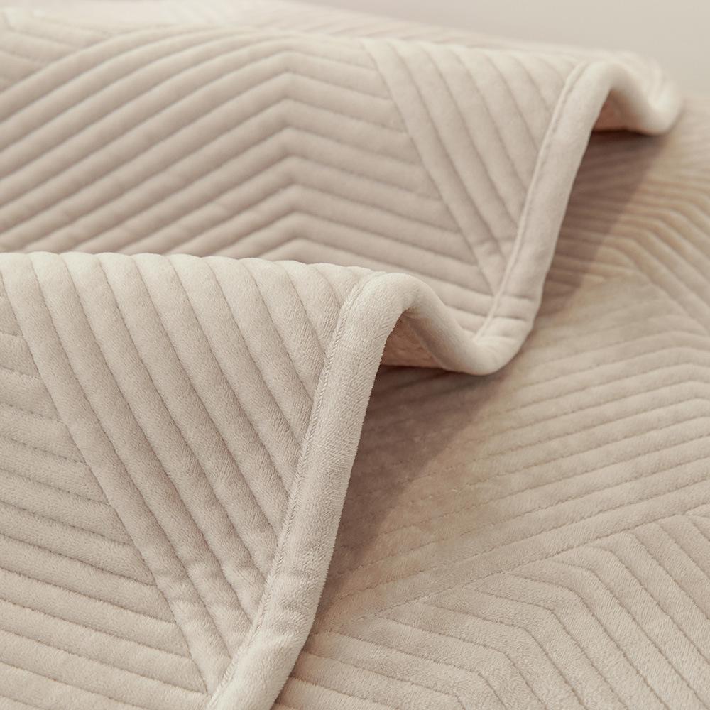 Nordic Plush Sofa Cushion & Throw Set - Non-Slip Winter Cover