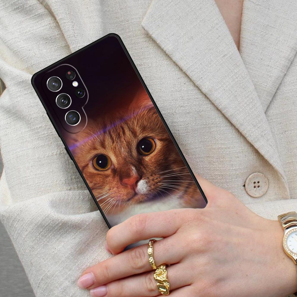 Cute Cat Animal Cell Phone Case for Samsung Galaxy S26 Ultra S25 S24 S23 S22 S21 S20 Note10 Cover