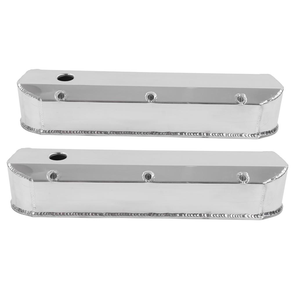 2pcs Fabricated Satin Aluminum Valve Covers Car Accessories Replacement for Ford Small Block SBF 289 302 351W