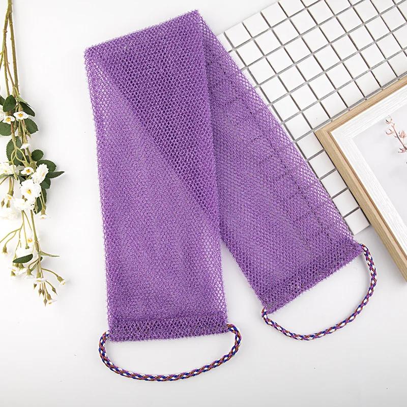 1/2pcs African Net Long Bath Body Exfoliating Long Net Shower Body Scrub Back Scrubber Skin Smoother Beauty Skin Bath Wash