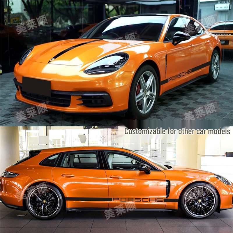 

Porsche Panamera Custom Body & Side Skirt Decals Hood + Roof + Rear