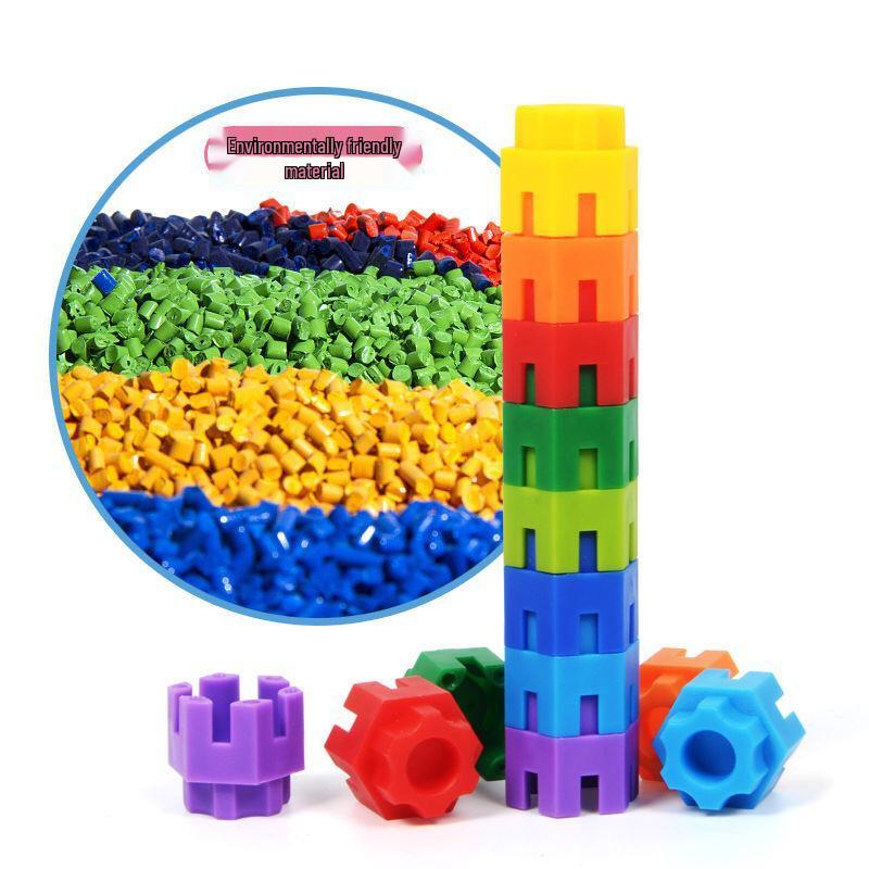 Hexagonal Building Blocks: Large Interlocking Plastic Toys for Ages 3-6