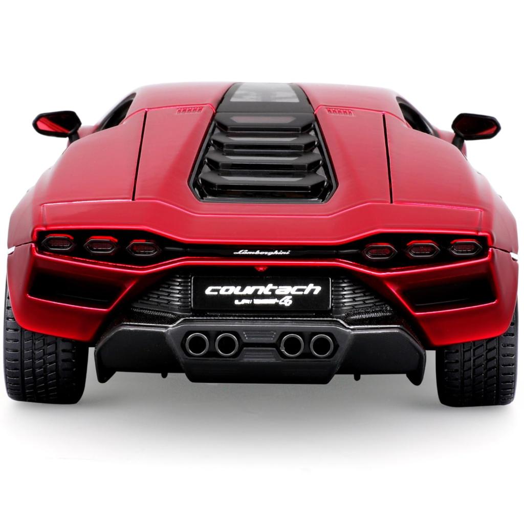Bburago 1/24 Scale Lamborghini Countach LPI 800-4 Red / Diecast Model Car, Finished Product, 18-21102 RD