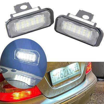 2pcs Canbus LED License Number Plate Light Assembly Replacement For Mercedes Benz C-class W203 R230 W209 C209 A209 SL CLK Class