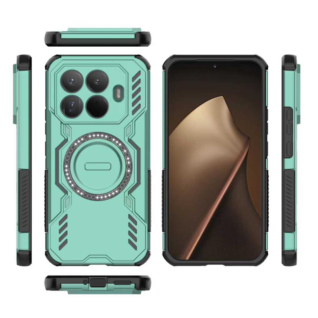 Wytrzymałe etui ochronne Rugged Armor na tył do Xiaomi 15T Pro 17 ProMax Redmi Note 15 Pro Plus 15 15C Magnetyczne etui na telefon z ładowaniem bezprzewodowym