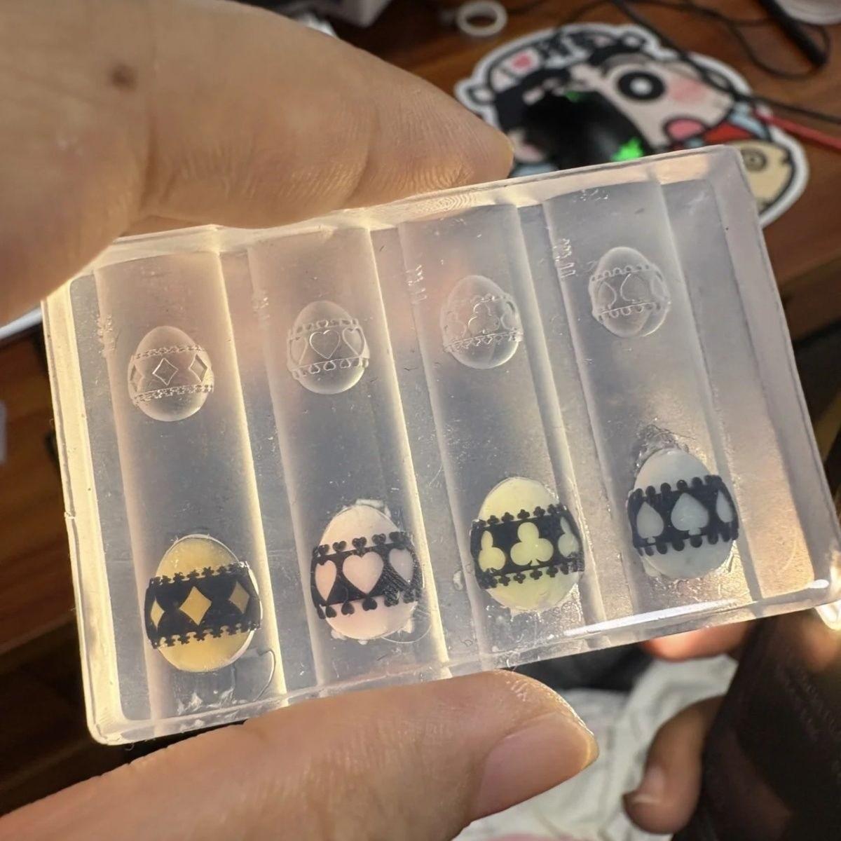 Guardian Heart High-Transparency Wearable Silicone Nail Art Mold