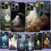 Cute Halloween Ghost Phone Case For Iphone 17 Air 15 Pro 14 Plus 16 Pro Max 12 13 Mini 11 16E X XS Cover Cute Fundas