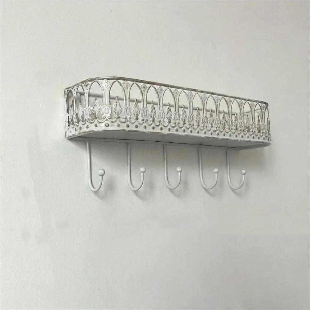 Quality Iron Metal Vintage Metal Wall Rack Key Clothes Storage Practical Storage Organizer