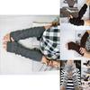 Chic Knitted Crochet Arm Warmers Long Fingerless Gloves For Trendy Women