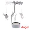 Metal Rotary Candle Holder Light Carousel Stand Tea rollingHome Christmas