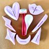 Bikini Hair Shaping Kit for Women - 7 Piece Set with for Grooming (Purple(