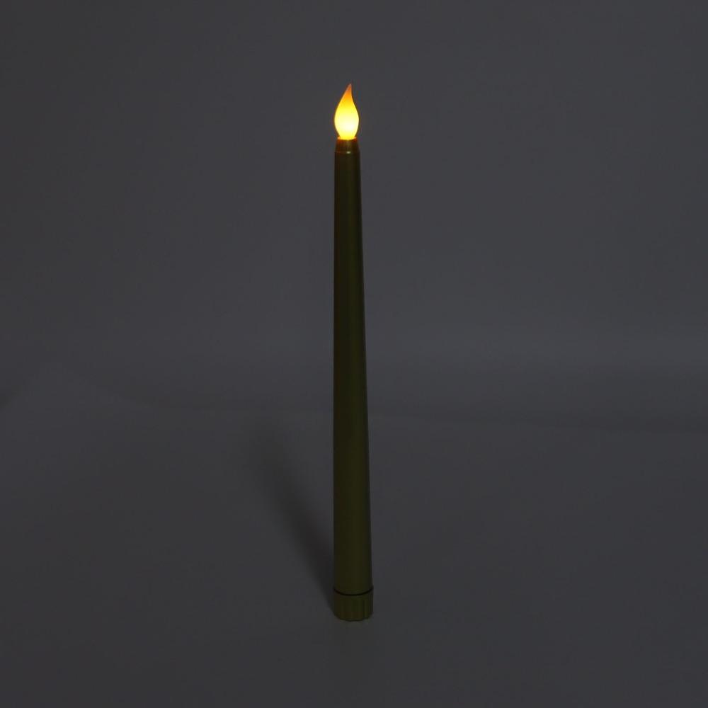 4 Pcs Warm Light Taper Candles Flameless LED Candle Sticks LED Taper Candles Halloween Decor