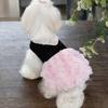 Pet Pearl Rose Dress Home Pet Teddy Teddy Small Dog Rose Wedding Dress Dog Clothes for Small Dogs Puppy Clothes